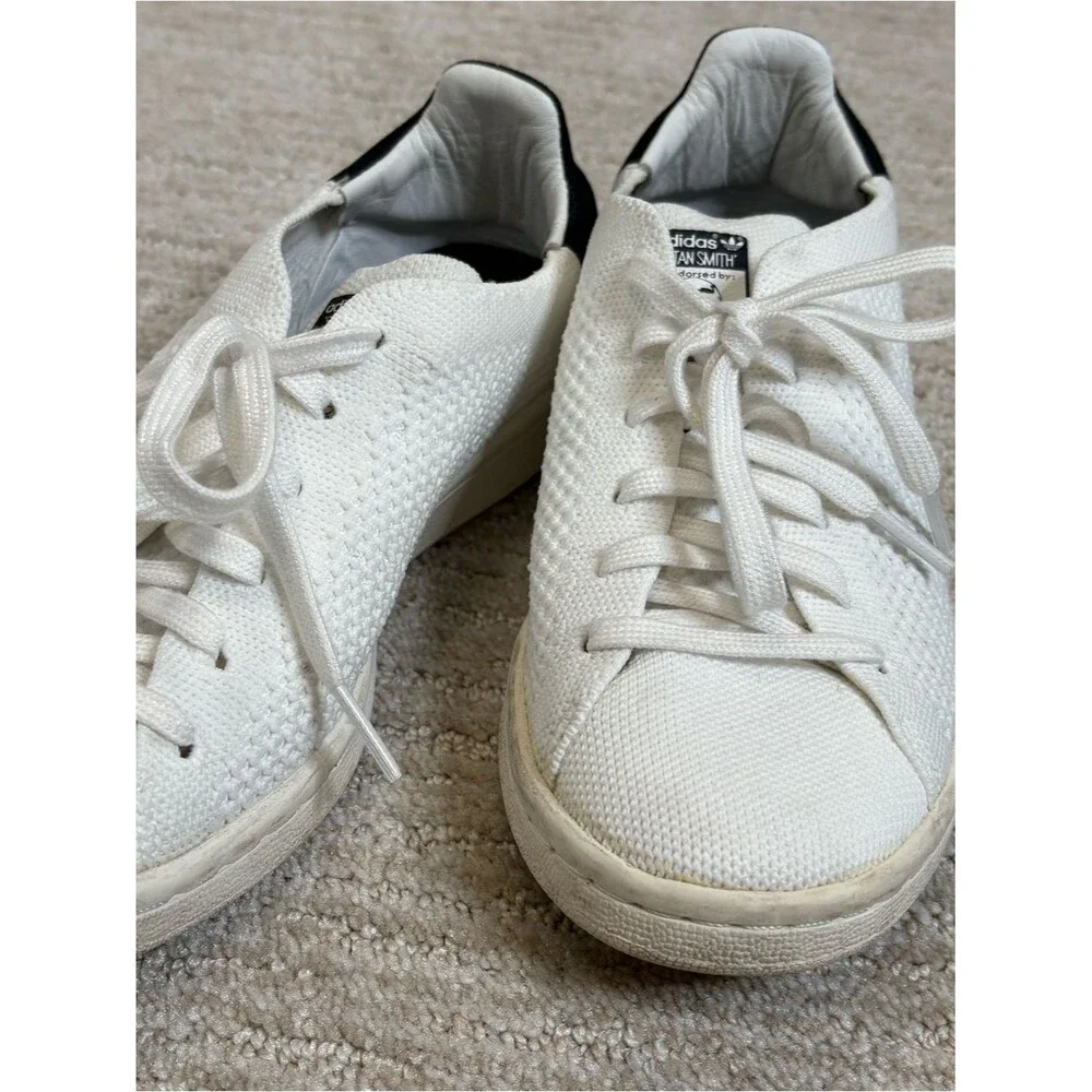 Adidas Originals Stan Smith Primeknit Low Top Court Sneakers White Youth Kids 4